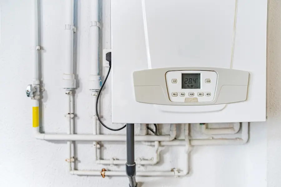 Rinnai_tankless_heater_in_a_Calgary_home