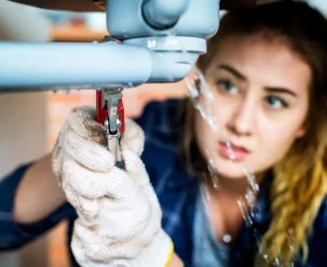 emergency plumbing services guide, plumber fixing leaking pipes