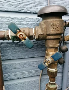 Rusty pipes and valves