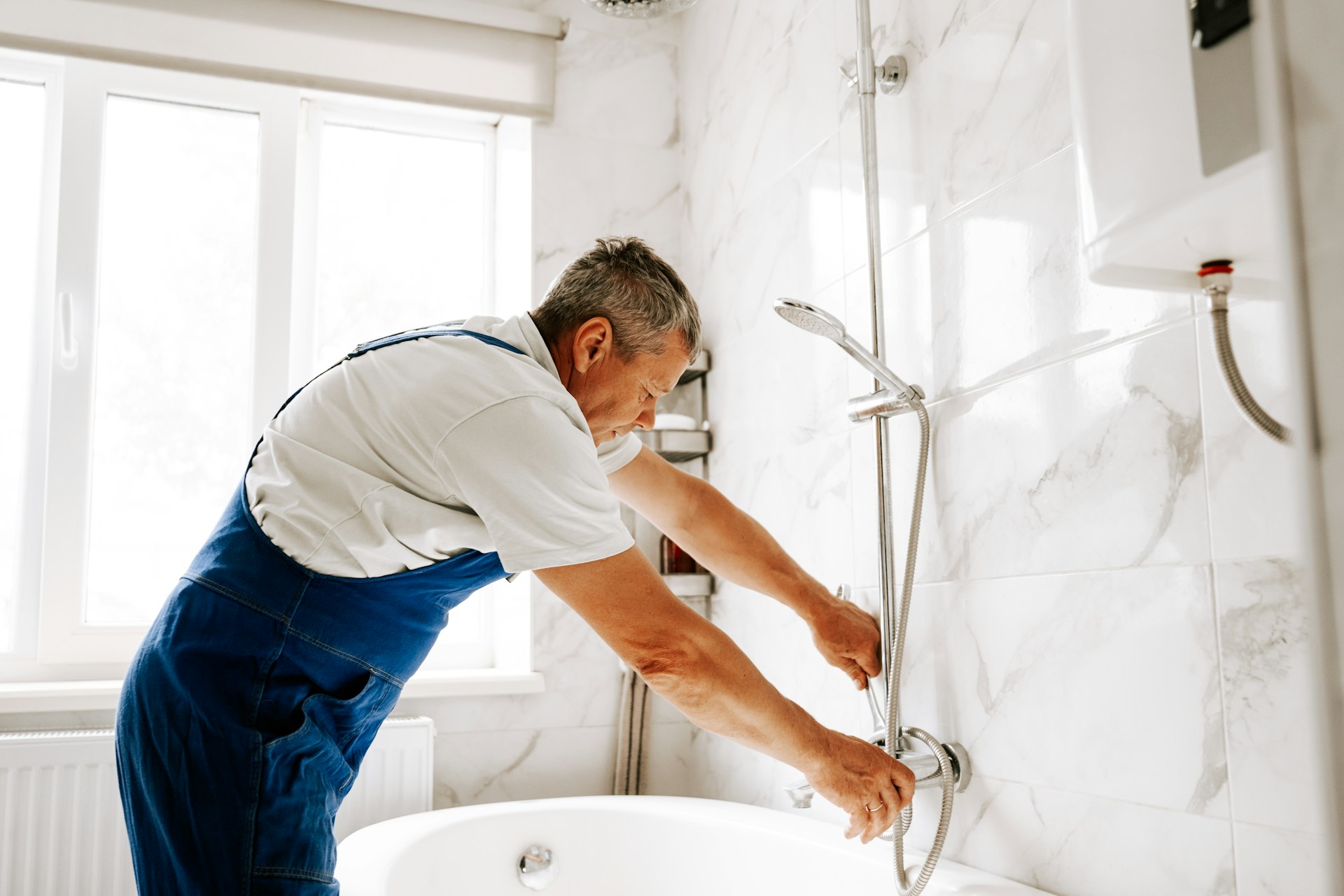 bathroom fixture installation